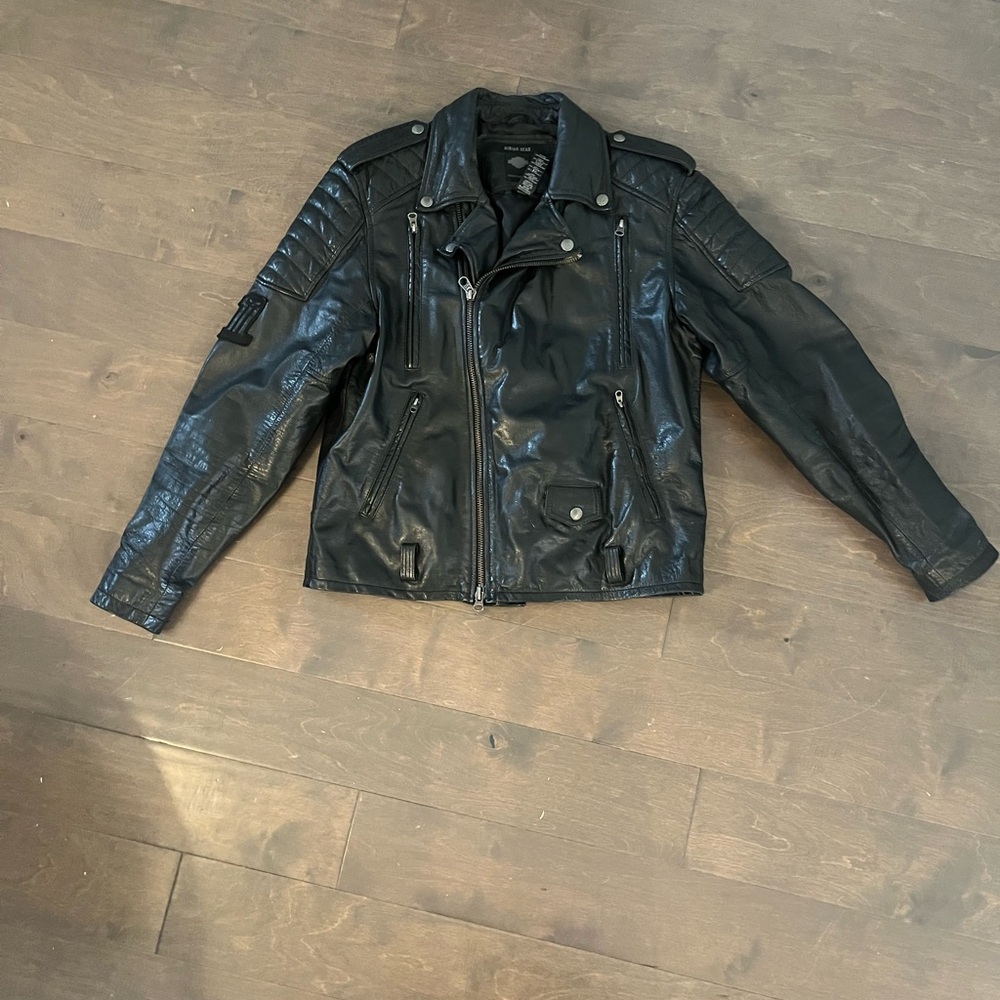 Leather Harley Davidson riding jacket